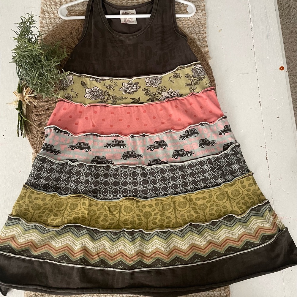 Matilda Jane Brown Sleeveless Dress Sz 6